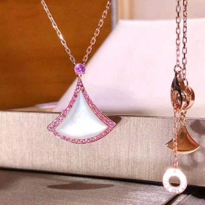 [Elitejewels]DREAM NECKLACE MOP DIAMOND PINK