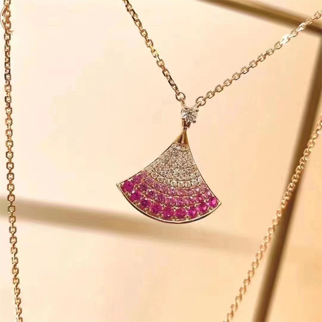 [Elitejewels]DREAM NECKLACE PINK GOLD PINK DIAMOND