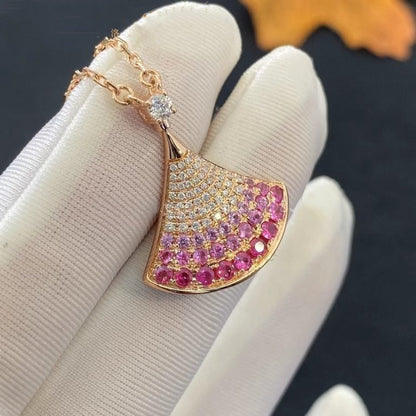 [Elitejewels]DREAM NECKLACE PINK GOLD PINK DIAMOND