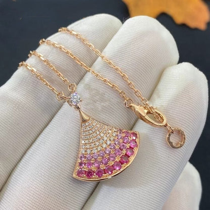 [Elitejewels]DREAM NECKLACE PINK GOLD PINK DIAMOND