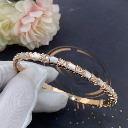 [Elitejewels]SERPENTI BRACELET PINK GOLD MOP DIAMOND