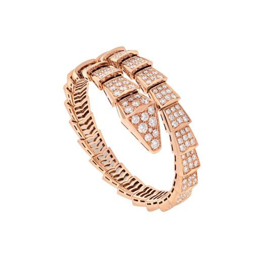 [Elitejewels]SERPENTI BRACELET 8MM PINK GOLD DIAMOND