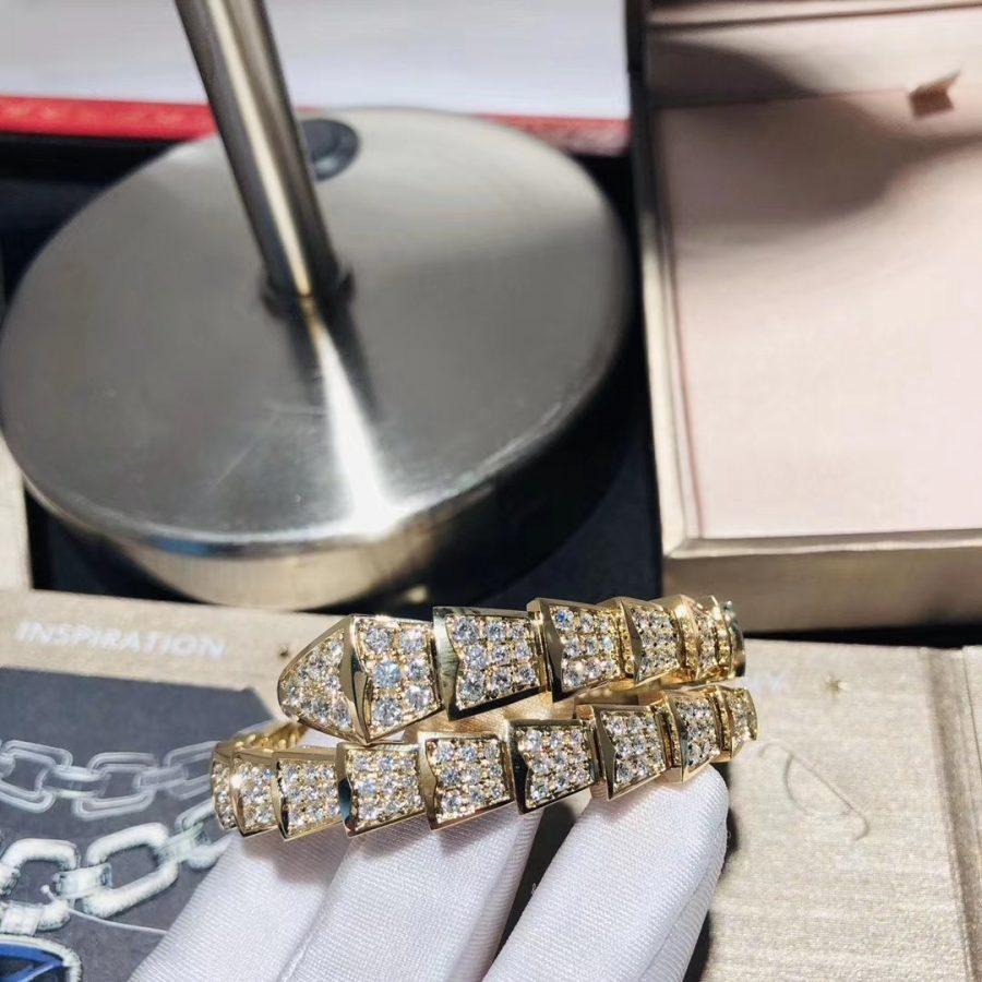 [Elitejewels]SERPENTI ARMBAND 8MM GOLD DIAMANT