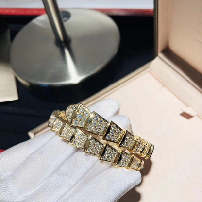 [Elitejewels]SERPENTI BRACELET 8MM GOLD DIAMOND