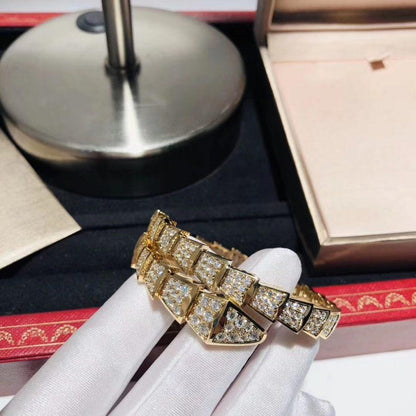 [Elitejewels]SERPENTI BRACELET 8MM GOLD DIAMOND