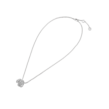 [Elitejewels]SERPENTI  NECKLACE DOUBLE RING DIAMOND