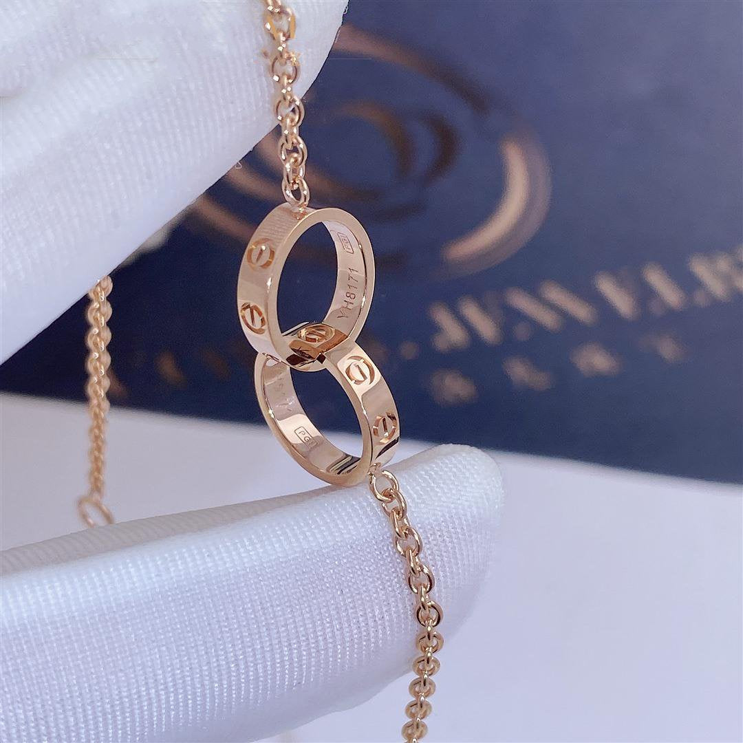 [Elitejewels]LOVE BRACELET DOUBLE RING