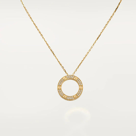 [Elitejewels]LOVE NECKLACE ADJUSTABLE ROSE GOLD