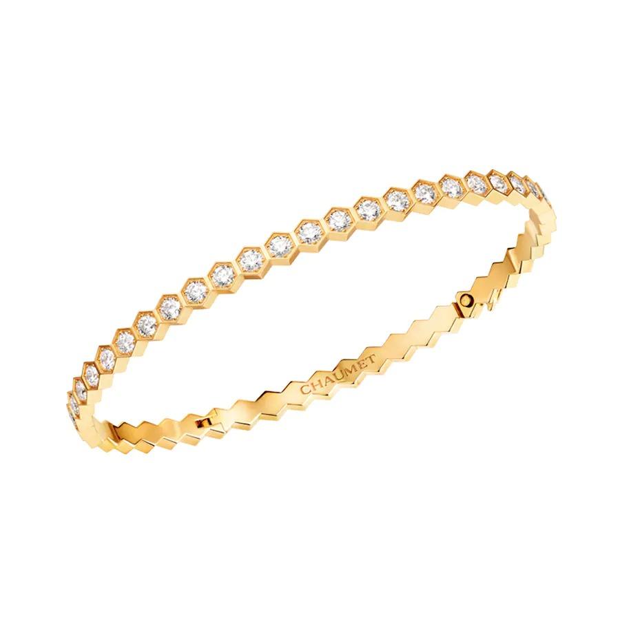 [Elitejewels]BEE LOVE GOLD BRACELET FULL DIAMOND