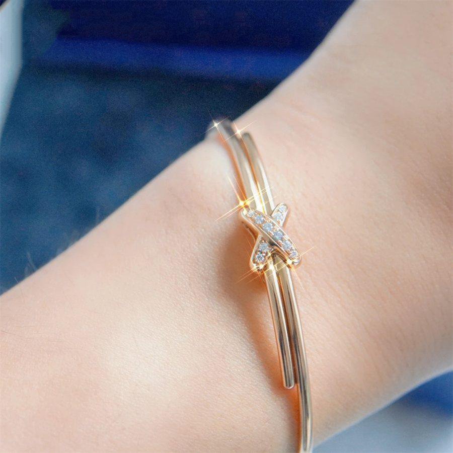 [Elitejewels]JEUX DE BRACELET PINK GOLD DIAMONDS