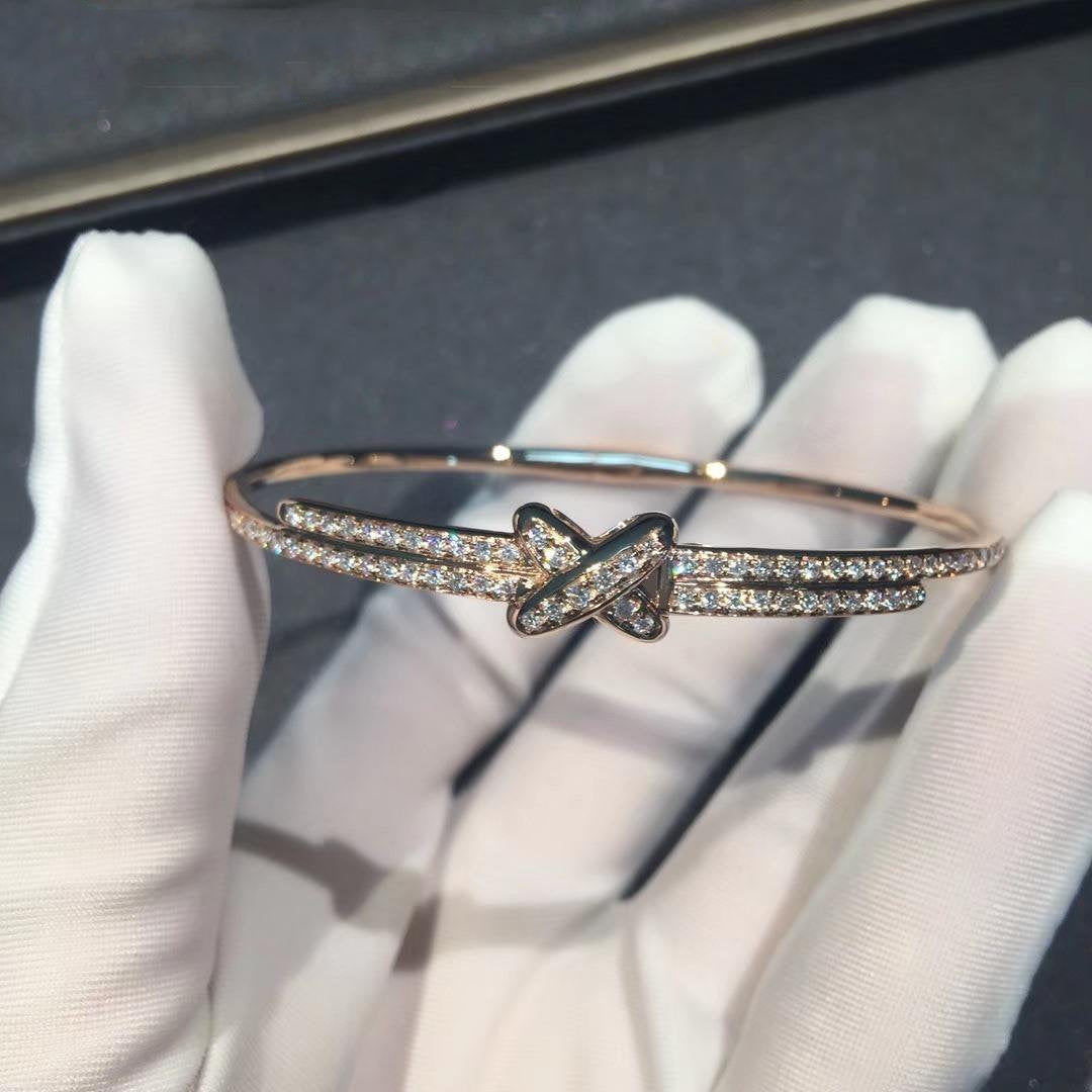 [Elitejewels]JEUX DE BRACELET DIAMONDS PINK GOLD