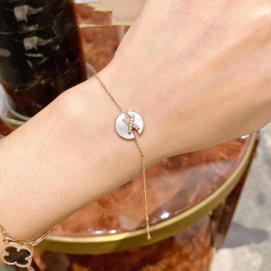 [Elitejewels]JEUX DE BRACELET MOP ピンクゴールド ダイヤモンド