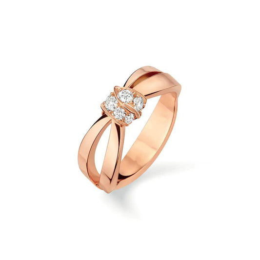 [Elitejewels] LIENS RING ROSGOLD DIAMANT