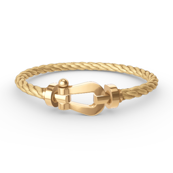 [Elitejewels]FORCE LARGE HORSESHOE NO DIAMOND BRACELET GOLD