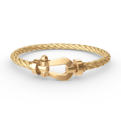 [Elitejewels]FORCE LARGE HORSESHOE NO DIAMOND BRACELET GOLD