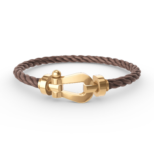 [Elitejewels]FORCE LARGE HORSESHOE NO DIAMOND BRACELET GOLD