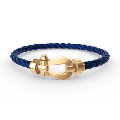 [Elitejewels]FORCE LARGE HORSESHOE NO DIAMOND BRACELET GOLD