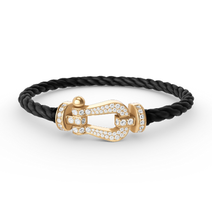 [Elitejewels]FORCE GROSSES HUFEISENARMBAND MIT DIAMANTEN IN GOLD