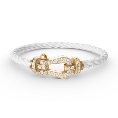 [Elitejewels]FORCE GROSSES HUFEISENARMBAND MIT DIAMANTEN IN GOLD