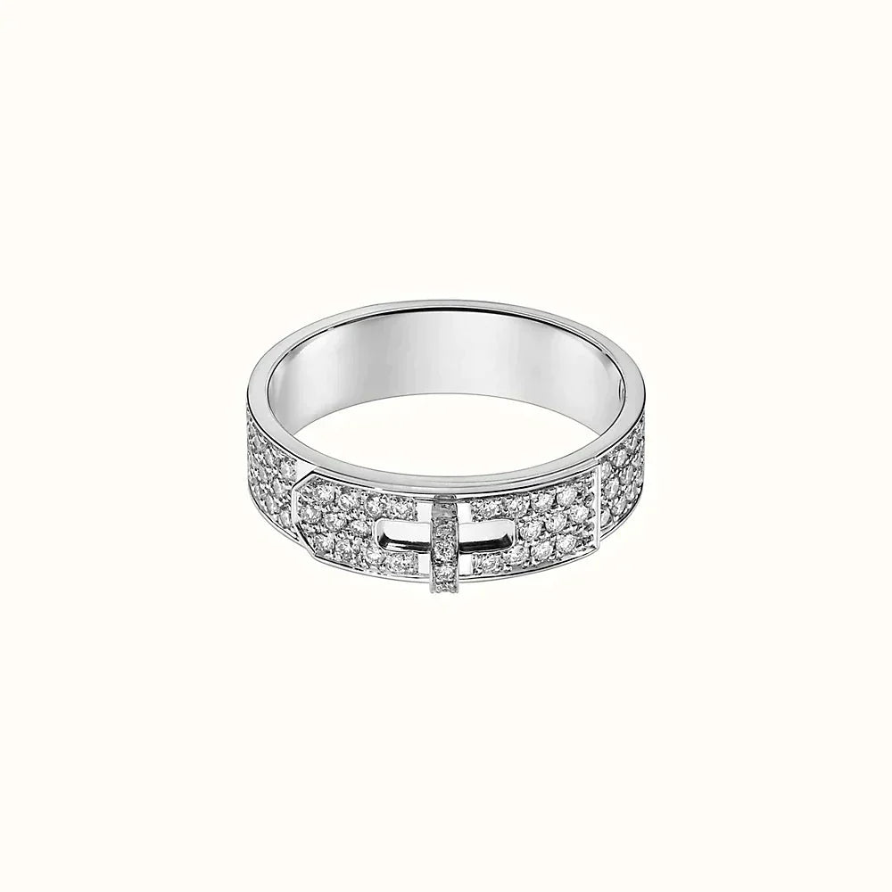 [Elitejewels]KELLY SILVER DIAMOND RING