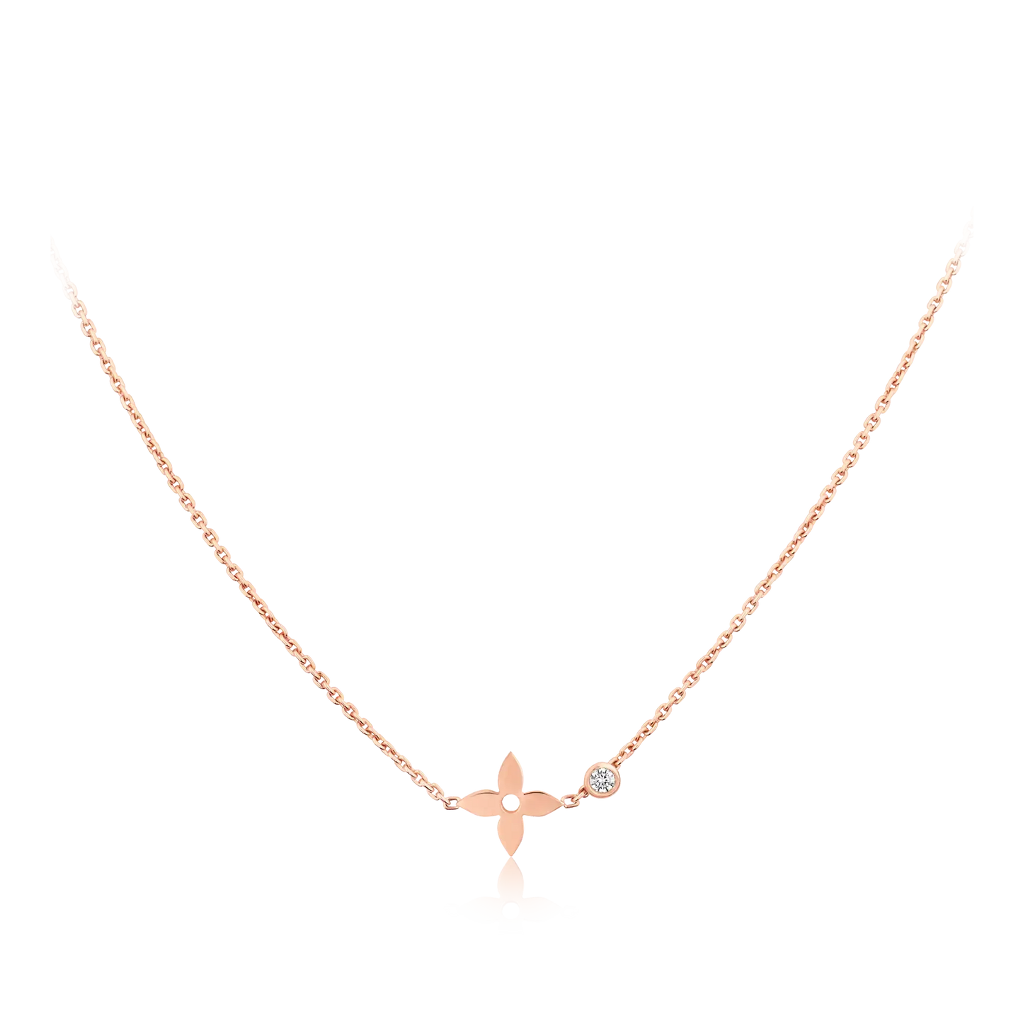 [Elitejewels]BLOSSOM ANHÄNGER ROSGOLD UND DIAMANT