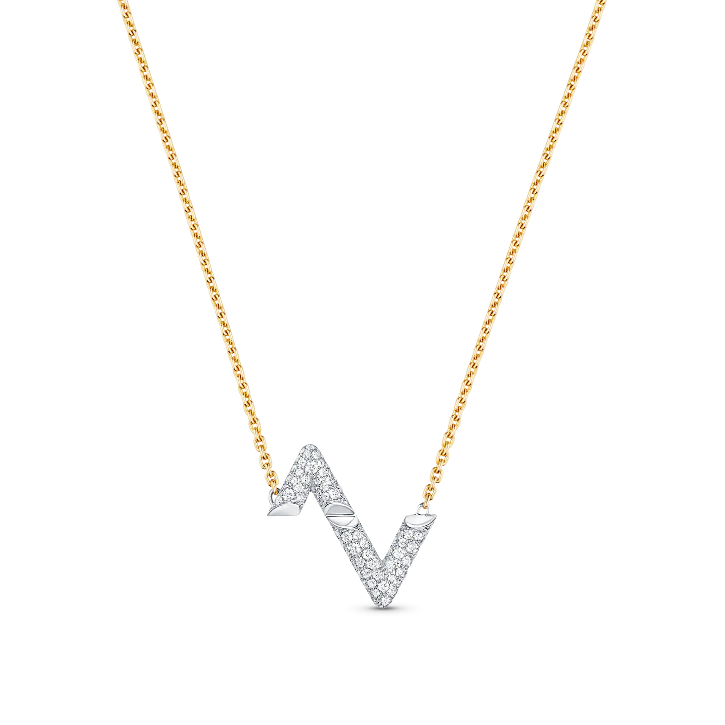 [Elitejewels]VOLT SILVER DIAMOND PEDANT NECKLACE