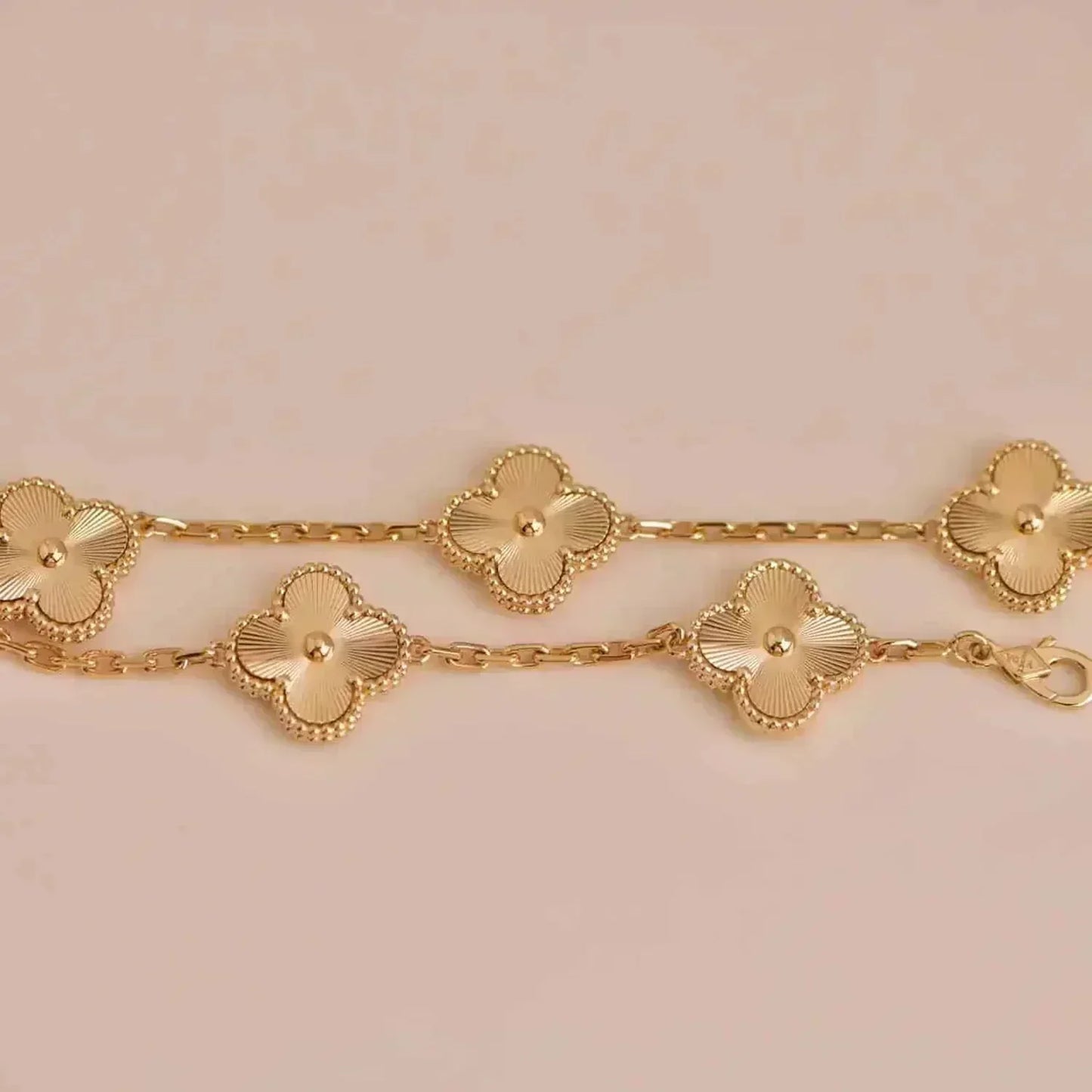 [Elitejewels]CLOVER 5 FLOWERS LASER BRACELET