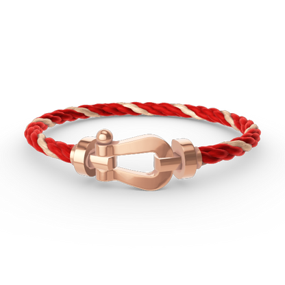 [Elitejewels]FORCE LARGE HORSESHOE NO DIAMOND BRACELET ROSE GOLD