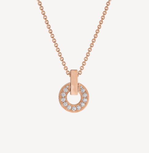 [Elitejewels]GARI NECKLACE PINK GOLD DIAMOND