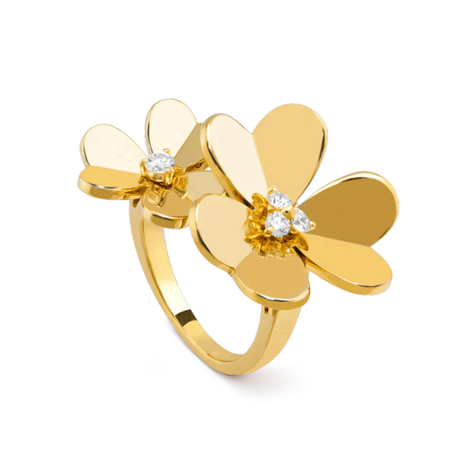 [Elitejewels]CLOVER COMOS GOLD DIAMOND RING