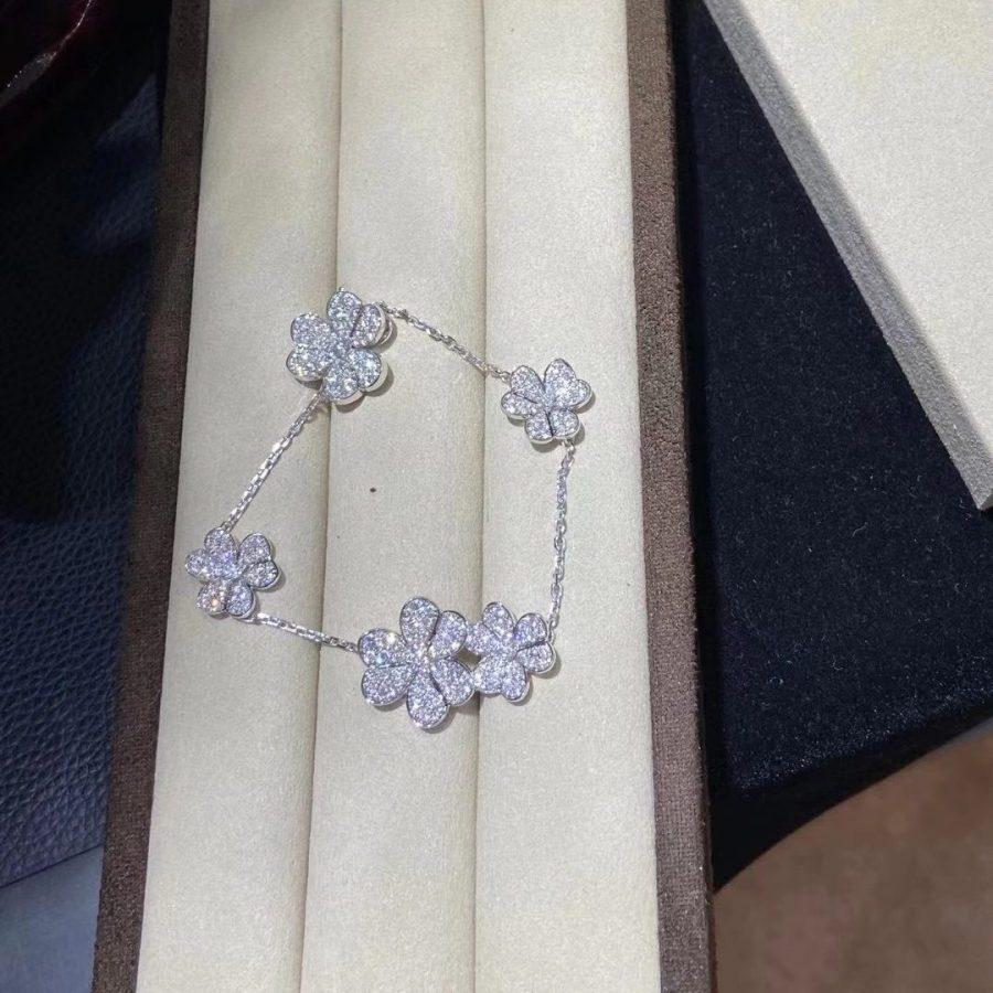 [Elitejewels]FRIVOLE SILVER 5 FLOWERS BRACELET