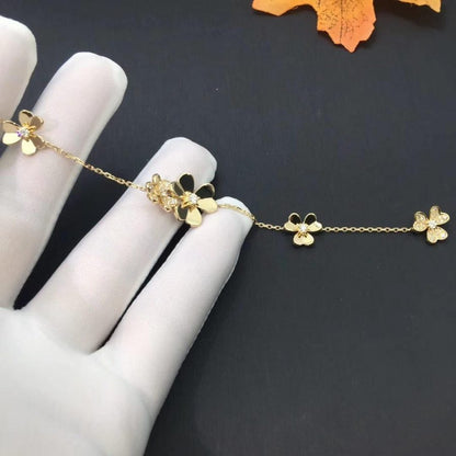 [Elitejewels]FRIVOLE GOLD 5 FLOWERS BRACELET