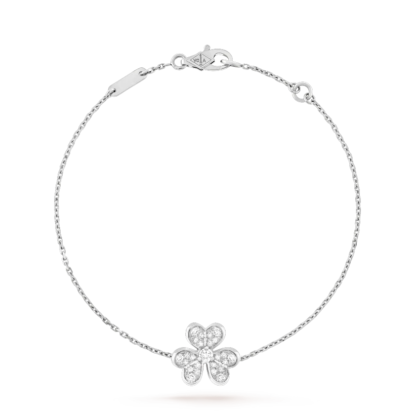 [Elitejewels]FRIVOLE SILVER FLOWER DIAMOND BRACELET