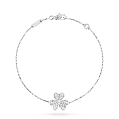 [Elitejewels]FRIVOLE SILBERNES BLUMEN-DIAMANTARMBAND 