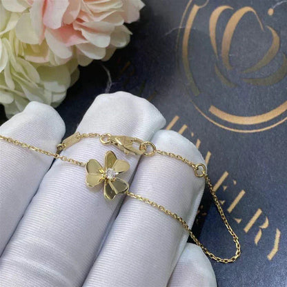 [Elitejewels]FRIVOLE GOLD BLUME ROSA MALACHIT ARMBAND