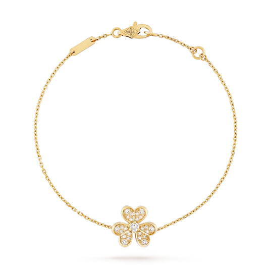 [Elitejewels]FRIVOLE GOLD FLOWER DIAMOND BRACELET