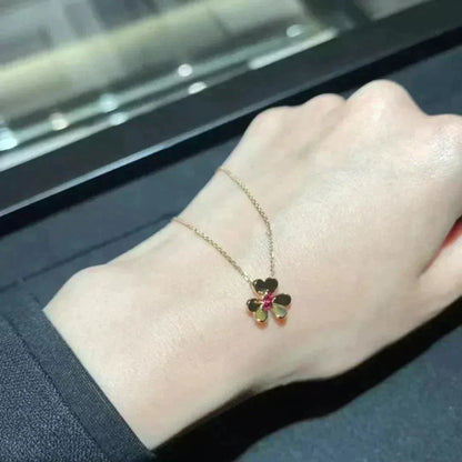 [Elitejewels]FRIVOLE GOLDENE BLUMENHALSKETTE