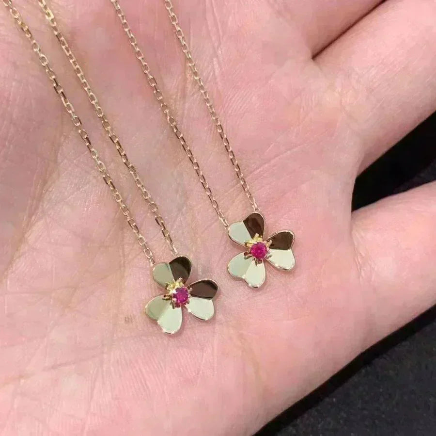 [Elitejewels]FRIVOLE GOLD FLOWER NECKLACE