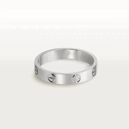 [Elitejewels]LOVE RING 4MM 1 DIAMOND SILVER