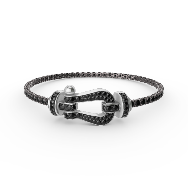 [Elitejewels]FORCE  LARGE HORSESHOE FULL DIAMOND TENNIS BRACELET